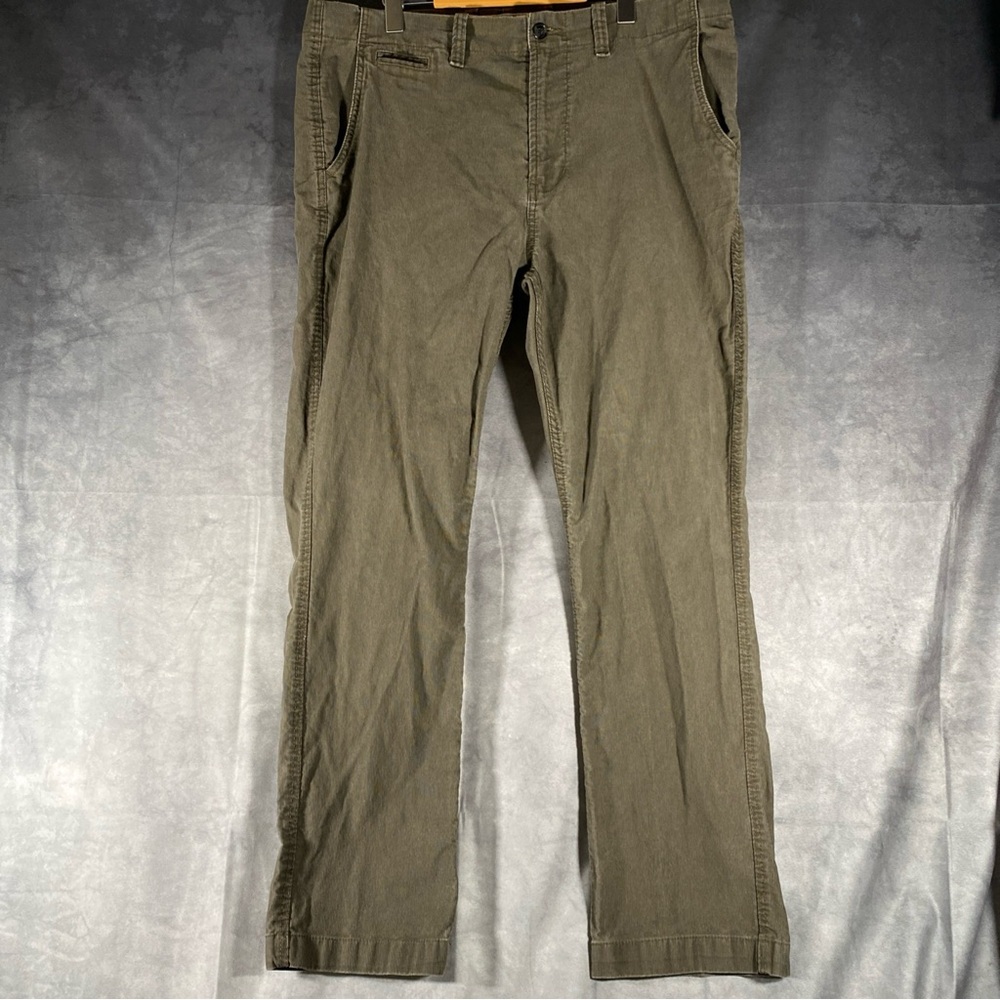Gap Corduroy Pants Men's Size 40x32 Slim Fit Gray Straight‎ Casual